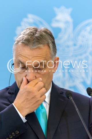  14.05.2018 WARSZAWA <br />WIZYTA PREMIERA WEGIER VIKTORA ORBANA W POLSCE <br />KONFERENCJA PREZESA RADY MINISTROW MATEUSZA MORAWIECKIEGO I PREMIERA WEGIER VIKTORA ORBANA<br />N/Z VIKTOR ORBAN<br /> 