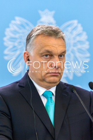  14.05.2018 WARSZAWA <br />WIZYTA PREMIERA WEGIER VIKTORA ORBANA W POLSCE <br />KONFERENCJA PREZESA RADY MINISTROW MATEUSZA MORAWIECKIEGO I PREMIERA WEGIER VIKTORA ORBANA<br />N/Z VIKTOR ORBAN<br /> 