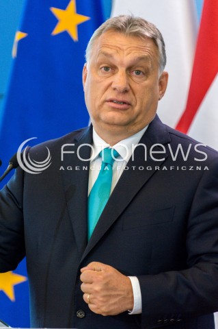  14.05.2018 WARSZAWA <br />WIZYTA PREMIERA WEGIER VIKTORA ORBANA W POLSCE <br />KONFERENCJA PREZESA RADY MINISTROW MATEUSZA MORAWIECKIEGO I PREMIERA WEGIER VIKTORA ORBANA<br />N/Z VIKTOR ORBAN<br /> 