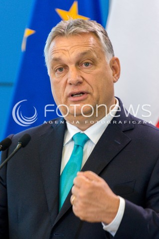  14.05.2018 WARSZAWA <br />WIZYTA PREMIERA WEGIER VIKTORA ORBANA W POLSCE <br />KONFERENCJA PREZESA RADY MINISTROW MATEUSZA MORAWIECKIEGO I PREMIERA WEGIER VIKTORA ORBANA<br />N/Z VIKTOR ORBAN<br /> 