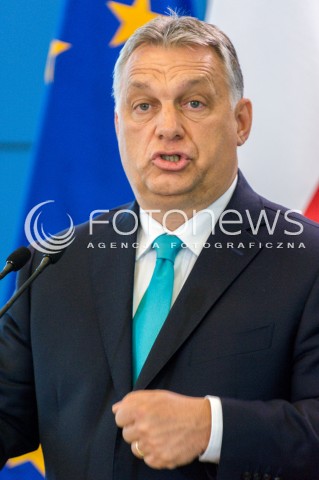  14.05.2018 WARSZAWA <br />WIZYTA PREMIERA WEGIER VIKTORA ORBANA W POLSCE <br />KONFERENCJA PREZESA RADY MINISTROW MATEUSZA MORAWIECKIEGO I PREMIERA WEGIER VIKTORA ORBANA<br />N/Z VIKTOR ORBAN<br /> 