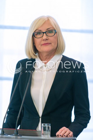  14.05.2018 WARSZAWA <br />WIZYTA PREMIERA WEGIER VIKTORA ORBANA W POLSCE <br />KONFERENCJA PREZESA RADY MINISTROW MATEUSZA MORAWIECKIEGO I PREMIERA WEGIER VIKTORA ORBANA<br />N/Z JOANNA KOPCINSKA<br /> 