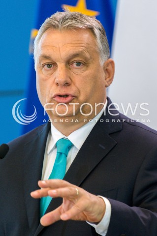  14.05.2018 WARSZAWA <br />WIZYTA PREMIERA WEGIER VIKTORA ORBANA W POLSCE <br />KONFERENCJA PREZESA RADY MINISTROW MATEUSZA MORAWIECKIEGO I PREMIERA WEGIER VIKTORA ORBANA<br />N/Z VIKTOR ORBAN<br /> 