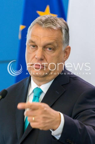  14.05.2018 WARSZAWA <br />WIZYTA PREMIERA WEGIER VIKTORA ORBANA W POLSCE <br />KONFERENCJA PREZESA RADY MINISTROW MATEUSZA MORAWIECKIEGO I PREMIERA WEGIER VIKTORA ORBANA<br />N/Z VIKTOR ORBAN<br /> 