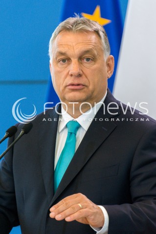  14.05.2018 WARSZAWA <br />WIZYTA PREMIERA WEGIER VIKTORA ORBANA W POLSCE <br />KONFERENCJA PREZESA RADY MINISTROW MATEUSZA MORAWIECKIEGO I PREMIERA WEGIER VIKTORA ORBANA<br />N/Z VIKTOR ORBAN<br /> 