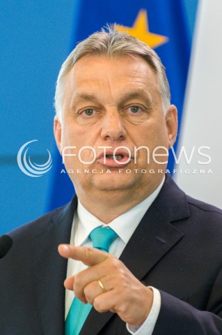  14.05.2018 WARSZAWA <br />WIZYTA PREMIERA WEGIER VIKTORA ORBANA W POLSCE <br />KONFERENCJA PREZESA RADY MINISTROW MATEUSZA MORAWIECKIEGO I PREMIERA WEGIER VIKTORA ORBANA<br />N/Z VIKTOR ORBAN<br /> 