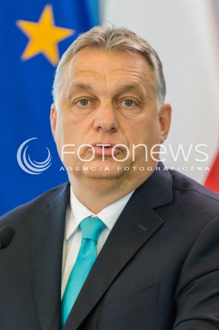  14.05.2018 WARSZAWA <br />WIZYTA PREMIERA WEGIER VIKTORA ORBANA W POLSCE <br />KONFERENCJA PREZESA RADY MINISTROW MATEUSZA MORAWIECKIEGO I PREMIERA WEGIER VIKTORA ORBANA<br />N/Z VIKTOR ORBAN<br /> 