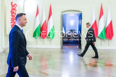 14.05.2018 WARSZAWA PALAC PREZYDENCKI<br />WIZYTA PREMIERA WEGIER VIKTORA ORBANA W POLSCE<br />N/Z PREZYDENT RP ANDRZEJ DUDA <br /> 