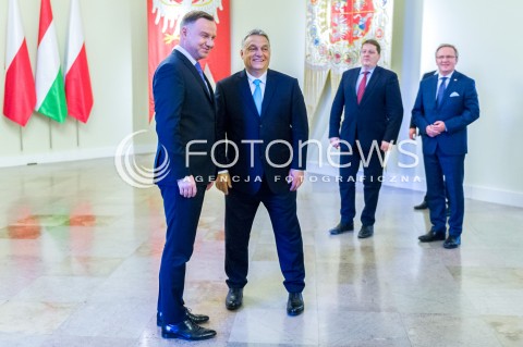  14.05.2018 WARSZAWA PALAC PREZYDENCKI<br />WIZYTA PREMIERA WEGIER VIKTORA ORBANA W POLSCE<br />N/Z PREZYDENT RP ANDRZEJ DUDA?PREMIER WEGIER VIKTOR ORBAN <br /> 
