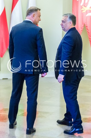  14.05.2018 WARSZAWA PALAC PREZYDENCKI<br />WIZYTA PREMIERA WEGIER VIKTORA ORBANA W POLSCE<br />N/Z PREZYDENT RP ANDRZEJ DUDA PREMIER WEGIER VIKTOR ORBAN<br /> 