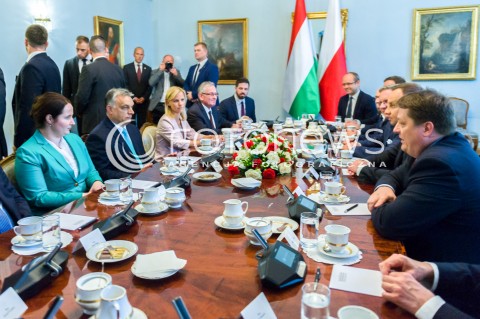  14.05.2018 WARSZAWA PALAC PREZYDENCKI<br />WIZYTA PREMIERA WEGIER VIKTORA ORBANA W POLSCE<br />N/Z PREMIER WEGIER VIKTOR ORBAN PREZYDENT RP ANDRZEJ DUDA<br /> 
