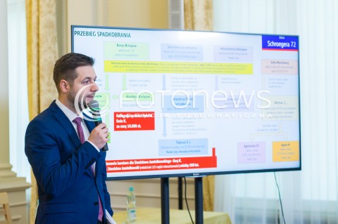  14.05.2018 WARSZAWA <br />KONFERENCJA KOMISJI REPRYWATYZACYJNEJ DS SHROEGERA 72<br />N/Z PATRYK JAKI <br /> 