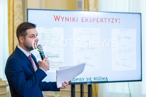  14.05.2018 WARSZAWA <br />KONFERENCJA KOMISJI REPRYWATYZACYJNEJ DS SHROEGERA 72<br />N/Z PATRYK JAKI <br /> 