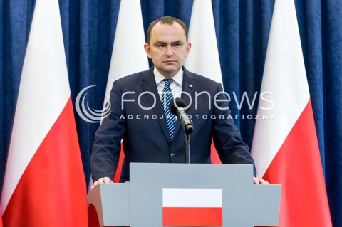  15.05.2018 WARSZAWA PALAC PREZYDENCKI<br />KONFERENCJA PRASOWA MINISTROW KRZYSZTOFA SZCZERSKIEGO I ADAMA KWIATKOWSKIEGO DOTYCZACA WIZYTY PREZYDENTA RP W USA<br />N/Z ADAM KWIATKOWSKI <br /> 