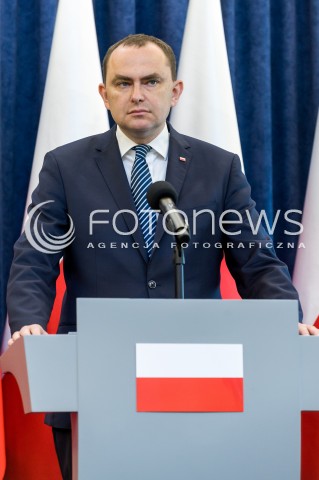  15.05.2018 WARSZAWA PALAC PREZYDENCKI<br />KONFERENCJA PRASOWA MINISTROW KRZYSZTOFA SZCZERSKIEGO I ADAMA KWIATKOWSKIEGO DOTYCZACA WIZYTY PREZYDENTA RP W USA<br />N/Z ADAM KWIATKOWSKI <br /> 
