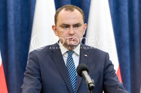  15.05.2018 WARSZAWA PALAC PREZYDENCKI<br />KONFERENCJA PRASOWA MINISTROW KRZYSZTOFA SZCZERSKIEGO I ADAMA KWIATKOWSKIEGO DOTYCZACA WIZYTY PREZYDENTA RP W USA<br />N/Z ADAM KWIATKOWSKI <br /> 