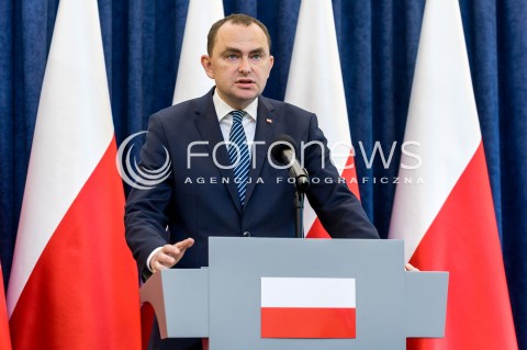  15.05.2018 WARSZAWA PALAC PREZYDENCKI<br />KONFERENCJA PRASOWA MINISTROW KRZYSZTOFA SZCZERSKIEGO I ADAMA KWIATKOWSKIEGO DOTYCZACA WIZYTY PREZYDENTA RP W USA<br />N/Z ADAM KWIATKOWSKI <br /> 