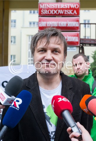  17.05.2018 WARSZAWA<br />PROTEST EKOLOGOW PRZED MINISTERSTWEM SRODOWISKA<br />N/Z KRZYSZTOF CIBOR<br /> 