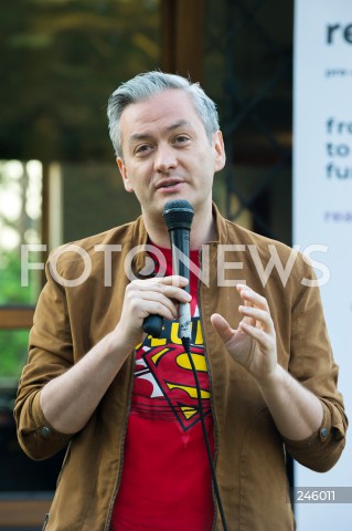  18.05.2018 WARSZAWA<br />SPOTKANIE Z ROBERTEM BIEDRONIEM W WARSZAWIE PT. I'M MR BIEDRON AND THIS IS OPENREAKTOR<br />N/Z ROBERT BIEDRON<br /> 