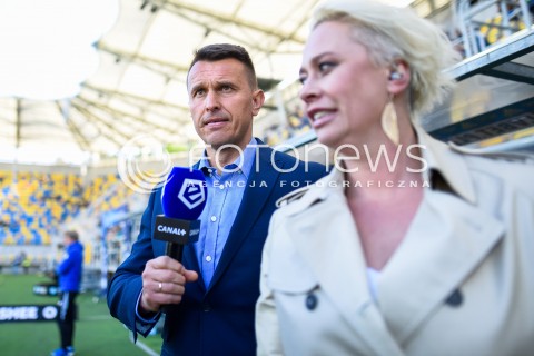  19.05.2018 GDYNIA<br />PILKA NOZNA - EKSTRAKLASA SEZON 2017/2018<br />MECZ ARKA GDYNIA - SLASK WROCLAW<br />N/Z TRENER LESZEK OJRZYNSKI PAULA CZARNOTA BOJARSKA WYWIAD<br /> 