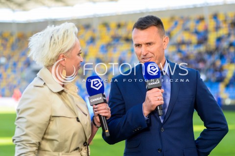  19.05.2018 GDYNIA<br />PILKA NOZNA - EKSTRAKLASA SEZON 2017/2018<br />MECZ ARKA GDYNIA - SLASK WROCLAW<br />N/Z TRENER LESZEK OJRZYNSKI PAULA CZARNOTA BOJARSKA<br /> 