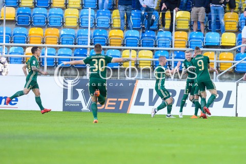  19.05.2018 GDYNIA<br />PILKA NOZNA - EKSTRAKLASA SEZON 2017/2018<br />MECZ ARKA GDYNIA - SLASK WROCLAW<br />N/Z SLASK WROCLAW RADOSC BRAMKA GOL NA 0:1 KAMIL DANKOWSKI PIOTR CELEBAN JAKUB KOSECKI MARCIN ROBAK<br /> 