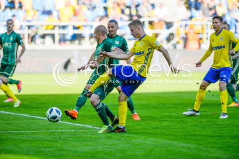  19.05.2018 GDYNIA<br />PILKA NOZNA - EKSTRAKLASA SEZON 2017/2018<br />MECZ ARKA GDYNIA - SLASK WROCLAW<br />N/Z MATEUSZ SZWOCH<br /> 