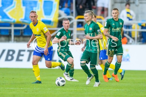  19.05.2018 GDYNIA<br />PILKA NOZNA - EKSTRAKLASA SEZON 2017/2018<br />MECZ ARKA GDYNIA - SLASK WROCLAW<br />N/Z ADAM MARCINIAK JAKUB KOSECKI<br /> 