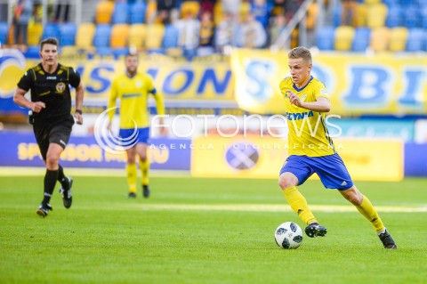  19.05.2018 GDYNIA<br />PILKA NOZNA - EKSTRAKLASA SEZON 2017/2018<br />MECZ ARKA GDYNIA - SLASK WROCLAW<br />N/Z MATEUSZ SZWOCH SYLWETKA<br /> 