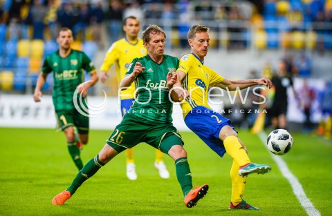  19.05.2018 GDYNIA<br />PILKA NOZNA - EKSTRAKLASA SEZON 2017/2018<br />MECZ ARKA GDYNIA - SLASK WROCLAW<br />N/Z DANIEL LUCZAK TADEUSZ SOCHA<br /> 