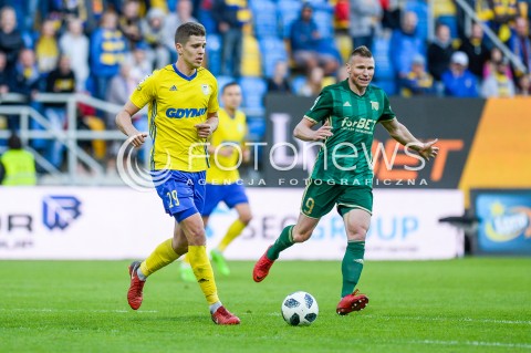  19.05.2018 GDYNIA<br />PILKA NOZNA - EKSTRAKLASA SEZON 2017/2018<br />MECZ ARKA GDYNIA - SLASK WROCLAW<br />N/Z MICHAL MARCJANIK MARCIN ROBAK<br /> 