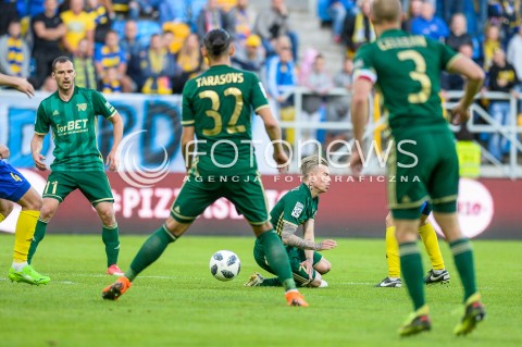  19.05.2018 GDYNIA<br />PILKA NOZNA - EKSTRAKLASA SEZON 2017/2018<br />MECZ ARKA GDYNIA - SLASK WROCLAW<br />N/Z MATEUSZ CHOLEWIAK JAKUB KOSECKI IGORS TARASOVS<br /> 