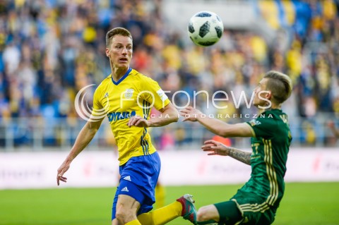  19.05.2018 GDYNIA<br />PILKA NOZNA - EKSTRAKLASA SEZON 2017/2018<br />MECZ ARKA GDYNIA - SLASK WROCLAW<br />N/Z TADEUSZ SOCHA JAKUB KOSECKI<br /> 