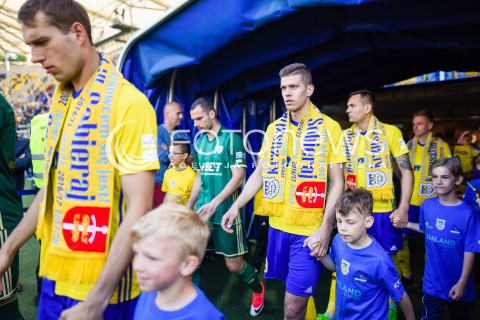  19.05.2018 GDYNIA<br />PILKA NOZNA - EKSTRAKLASA SEZON 2017/2018<br />MECZ ARKA GDYNIA - SLASK WROCLAW<br />N/Z MICHAL MARCJANIK<br /> 