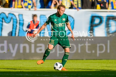  19.05.2018 GDYNIA<br />PILKA NOZNA - EKSTRAKLASA SEZON 2017/2018<br />MECZ ARKA GDYNIA - SLASK WROCLAW<br />N/Z DANIEL LUCZAK SYLWETKA<br /> 