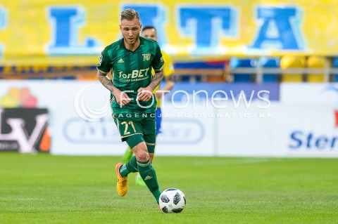  19.05.2018 GDYNIA<br />PILKA NOZNA - EKSTRAKLASA SEZON 2017/2018<br />MECZ ARKA GDYNIA - SLASK WROCLAW<br />N/Z TIM RIEDER SYLWETKA<br /> 