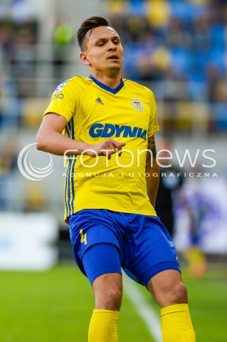  19.05.2018 GDYNIA<br />PILKA NOZNA - EKSTRAKLASA SEZON 2017/2018<br />MECZ ARKA GDYNIA - SLASK WROCLAW<br />N/Z DAWID SOLDECKI SYLWETKA<br /> 