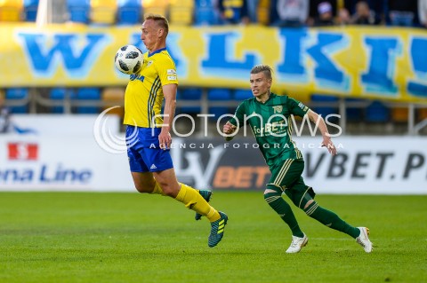  19.05.2018 GDYNIA<br />PILKA NOZNA - EKSTRAKLASA SEZON 2017/2018<br />MECZ ARKA GDYNIA - SLASK WROCLAW<br />N/Z ADAM MARCINIAK JAKUB KOSECKI<br /> 