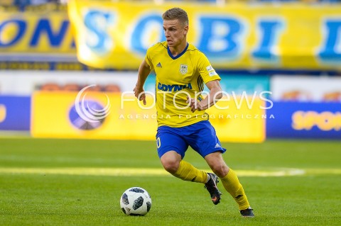  19.05.2018 GDYNIA<br />PILKA NOZNA - EKSTRAKLASA SEZON 2017/2018<br />MECZ ARKA GDYNIA - SLASK WROCLAW<br />N/Z MATEUSZ SZWOCH SYLWETKA<br /> 
