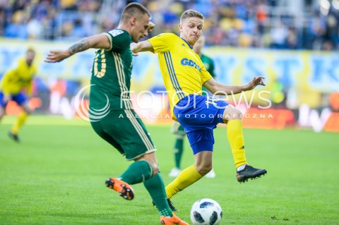  19.05.2018 GDYNIA<br />PILKA NOZNA - EKSTRAKLASA SEZON 2017/2018<br />MECZ ARKA GDYNIA - SLASK WROCLAW<br />N/Z MATEUSZ SZWOCH<br /> 