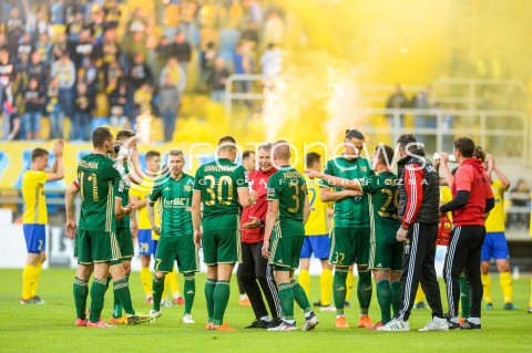  19.05.2018 GDYNIA<br />PILKA NOZNA - EKSTRAKLASA SEZON 2017/2018<br />MECZ ARKA GDYNIA - SLASK WROCLAW<br />N/Z MATEUSZ CHOLEWIAK JAKUB KOSECKI KAMIL DANKOWSKI TIM RIEDER MACIEJ PALASZEWSKI TRENER TADEUSZ PAWLOWSKI IGORS TARASOVS ARKADIUSZ PIECH<br /> 