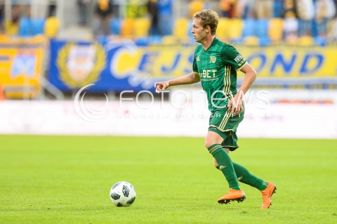  19.05.2018 GDYNIA<br />PILKA NOZNA - EKSTRAKLASA SEZON 2017/2018<br />MECZ ARKA GDYNIA - SLASK WROCLAW<br />N/Z DANIEL LUCZAK SYLWETKA<br /> 