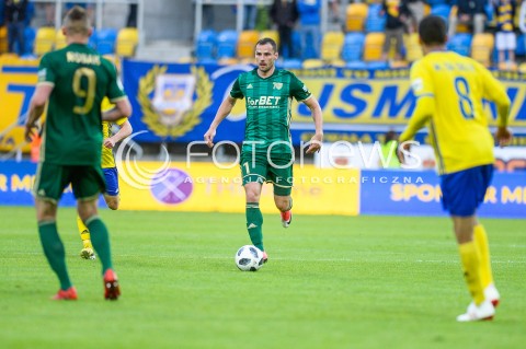  19.05.2018 GDYNIA<br />PILKA NOZNA - EKSTRAKLASA SEZON 2017/2018<br />MECZ ARKA GDYNIA - SLASK WROCLAW<br />N/Z MATEUSZ CHOLEWIAK SYLWETKA<br /> 