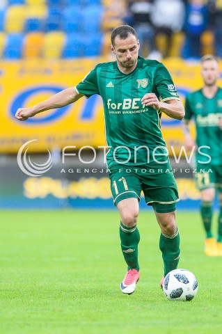 19.05.2018 GDYNIA<br />PILKA NOZNA - EKSTRAKLASA SEZON 2017/2018<br />MECZ ARKA GDYNIA - SLASK WROCLAW<br />N/Z MATEUSZ CHOLEWIAK SYLWETKA<br /> 