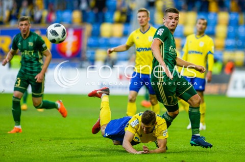  19.05.2018 GDYNIA<br />PILKA NOZNA - EKSTRAKLASA SEZON 2017/2018<br />MECZ ARKA GDYNIA - SLASK WROCLAW<br />N/Z MICHAL MARCJANIK ADRIAN LYSZCZARZ<br /> 