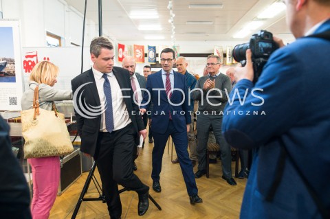  20.05.2018 GDANSK <br />SPOTKANIE PREMIERA MATEUSZA MORAWIECKIEGO Z MIESZKANCAMI GDANSKA W SALI BHP STOCZNI GDANSKIEJ<br />N/Z MATEUSZ MORAWIECKI<br /> 