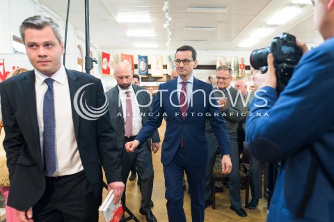  20.05.2018 GDANSK <br />SPOTKANIE PREMIERA MATEUSZA MORAWIECKIEGO Z MIESZKANCAMI GDANSKA W SALI BHP STOCZNI GDANSKIEJ<br />N/Z MATEUSZ MORAWIECKI<br /> 
