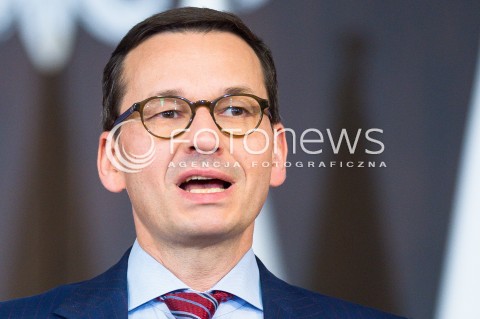  20.05.2018 GDANSK <br />SPOTKANIE PREMIERA MATEUSZA MORAWIECKIEGO Z MIESZKANCAMI GDANSKA W SALI BHP STOCZNI GDANSKIEJ<br />N/Z MATEUSZ MORAWIECKI PORTRET<br /> 