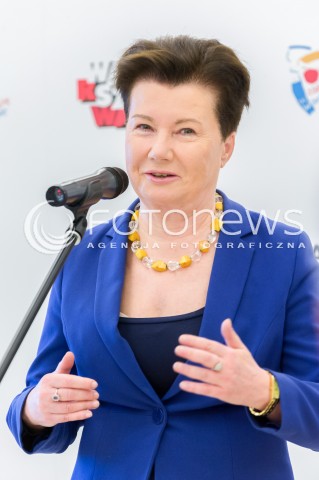  21.05.2018 WARSZAWA<br />WRECZENIE STATUETKI MISTRZA POLSKI PILKARZOM LEGII<br />N/Z HANNA GRONKIEWICZ WALTZ<br /> 