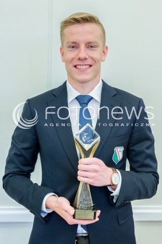  21.05.2018 WARSZAWA<br />WRECZENIE STATUETKI MISTRZA POLSKI PILKARZOM LEGII<br />N/Z MICHAL KOPCZYNSKI<br /> 